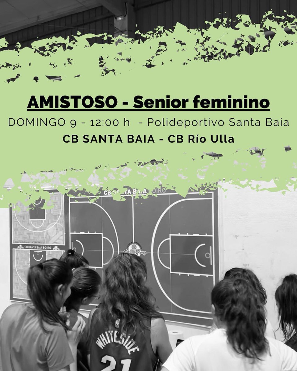 Primeiro encontro amistoso na casa para o noso senior feminino. Esperámoste!

📅 Domingo 9

🕛12:00 

📍Polideportivo do Santa Baia