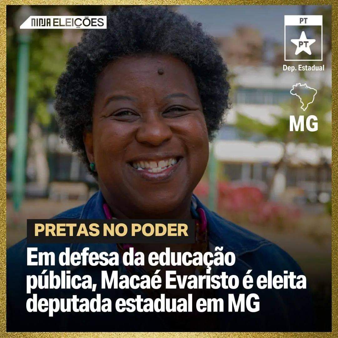 homofobiaNAO's tweet photo. Educação! @MacaeEvaristo #pretasNoPoder #esquerda MG https://t.co/2H8vOdg8wL