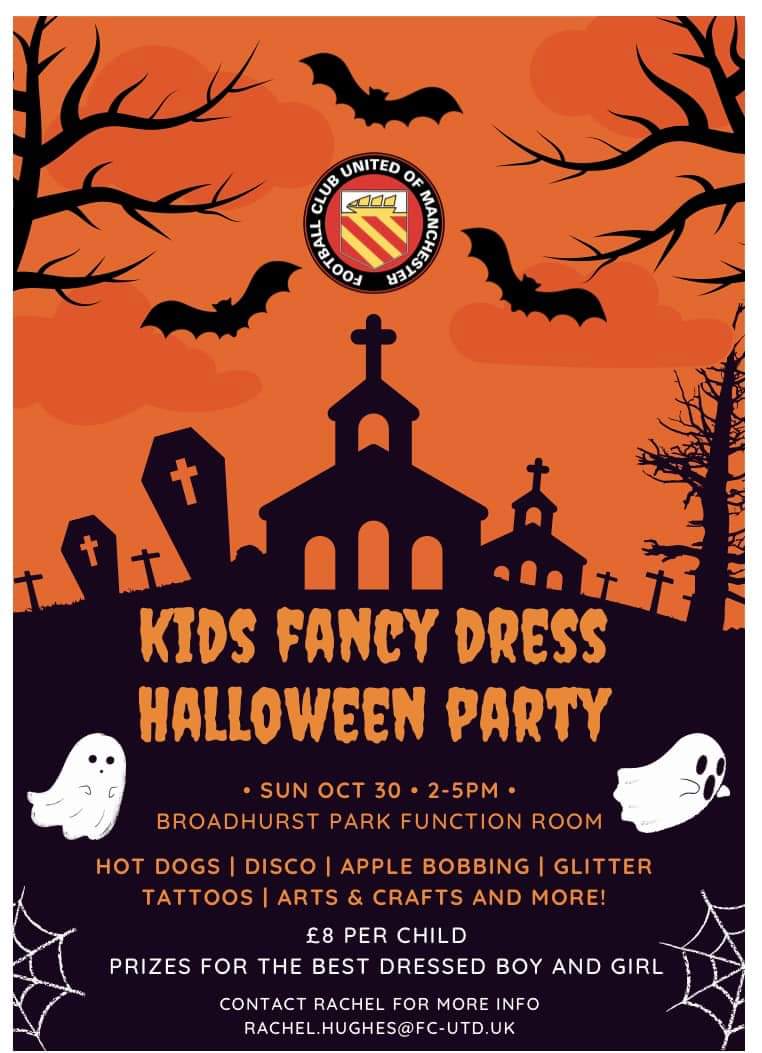 TaraHorner6's tweet photo. @Arawakwalton kids from Moston &amp; Harpurhey can't wait for this great Halloween event with our friends @FCUnitedMcr A club with ❤️ who genuinely care about our local community https://t.co/j4CxLM9bF9