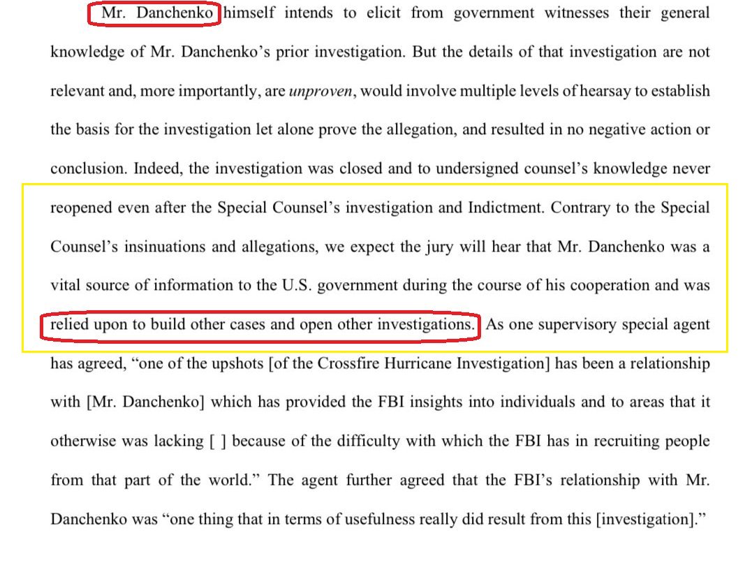 realexmaple's tweet photo. @ClimateAudit @Techno_Fog @FOOL_NELSON @tralfamadorenik @politicalwilli Pointless? Danchenko's Lawyer himself made point that Igor "was a vital source of information to the US Government during the course of his cooperation and was relied upon to build other cases and open other investigations". https://t.co/C7omvojFIN