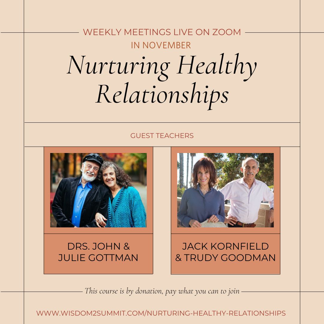 I hope you can join us for "United: Nurturing Healthy Relationships"—a month-long, donation-based course that will meet weekly live on Zoom during the month of November. 💛
This course is completely by donation, however spots are limited: wisdom2summit.com/nurturing-heal…