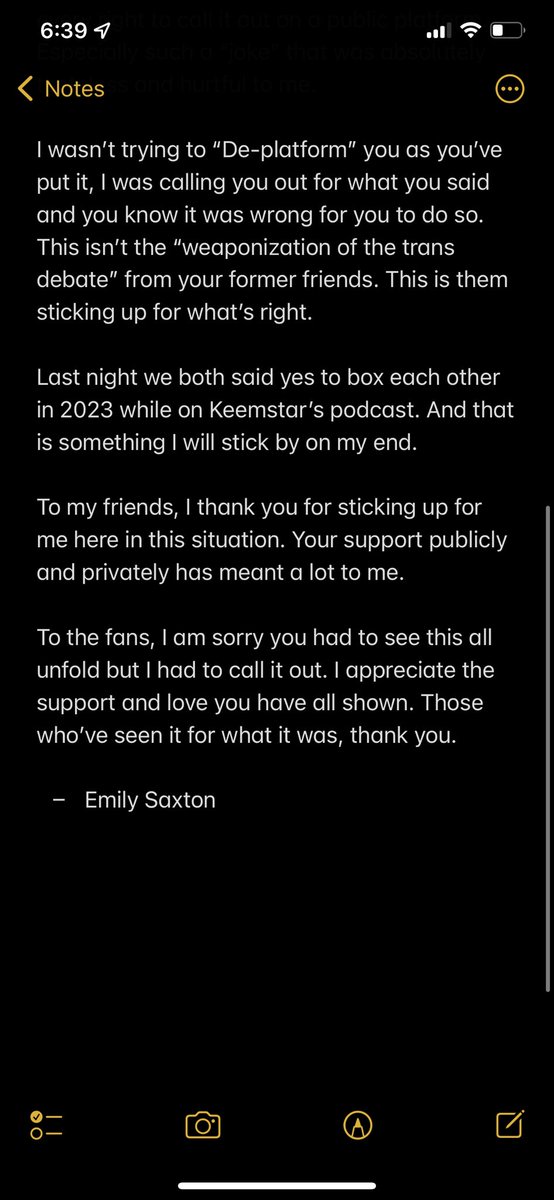 Emily Saxton tweet media
