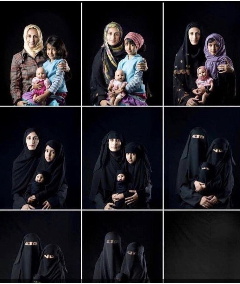 FeminismoOrigi1's tweet photo. Título para la foto: “La involución de la libertad para las mujeres en Irán” https://t.co/W9pUeKpUEs