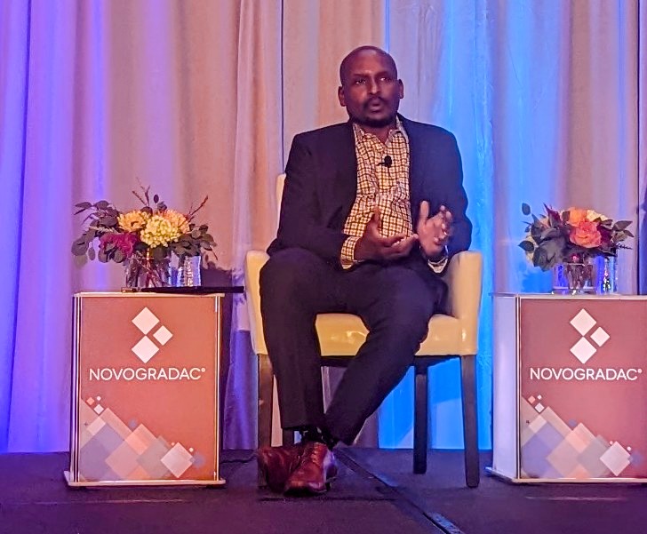 NovogradacNews's tweet photo. "If you do historic work in African American communities, find out the stories from the people who are there," says William Carson of @usbank during the Promoting Equity in Community Development session at #NovocoHTC. https://t.co/xjFm1zcjMq