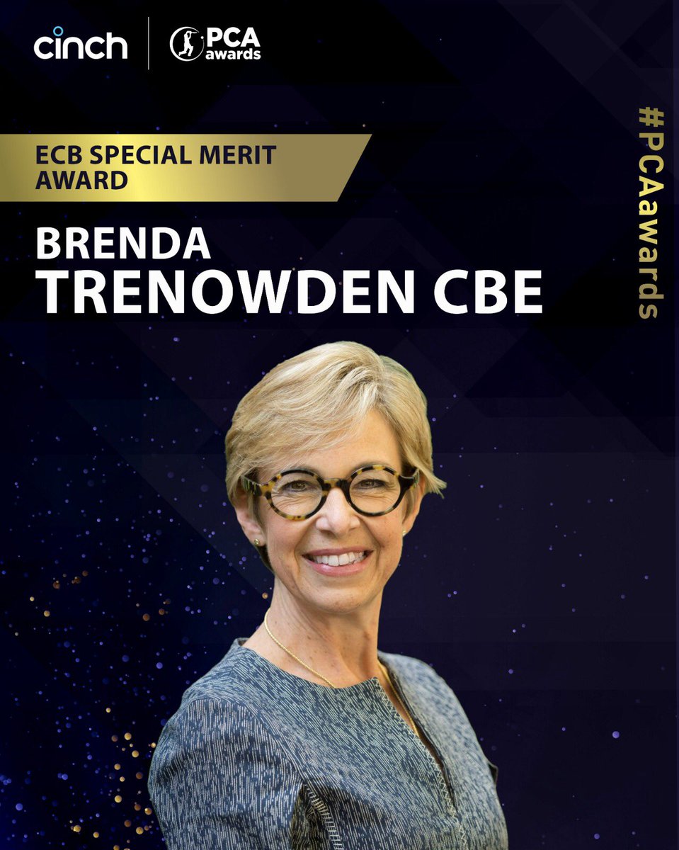 ❤️ Congratulations to Brenda Trenowden CBE who receives the <a href="/ECB_cricket/">England and Wales Cricket Board</a> Special Merit award posthumously. 

#PCAawards