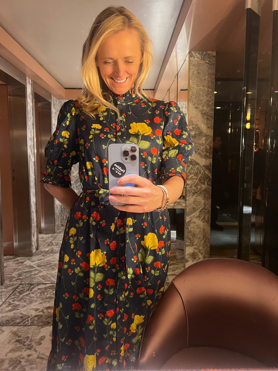 Fashion as a force for good. Just about readable backwards in the mirror. Thank you so much to @Clearpay_UK and @BFC for such a fantastic evening of collaboration, ideas and inspiration.