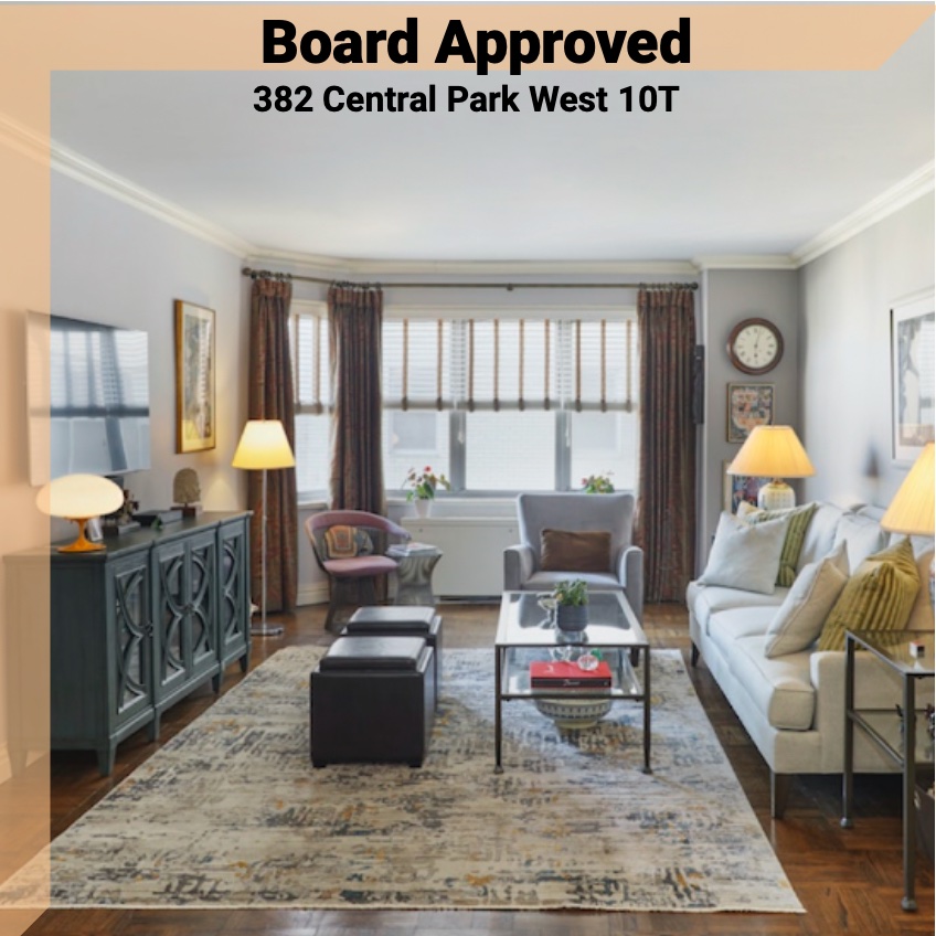 ClaymanBray's tweet photo. We have great news to share with you...
Our listing, 382 Central Park West 10T, has been #BoardApproved ! https://t.co/4lTkraZ7PB