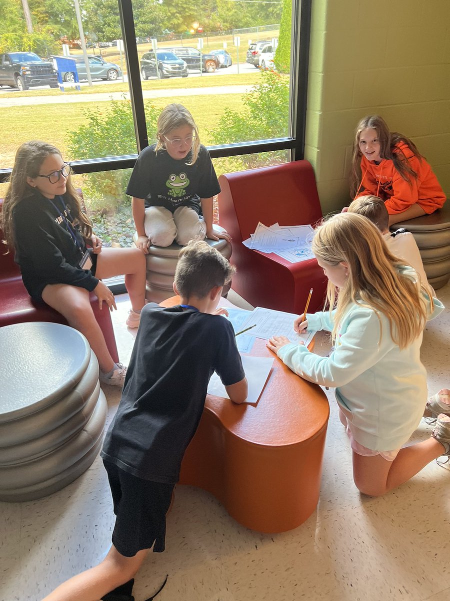 ColtsCare22's tweet photo. For Bully Prevention month, 5th grade students are participating in an escape room activity to stand up to bullies before their time is up! Love watching all the team work! @dr_cheatham @dr_cheatham @CrabappleColts https://t.co/HuFYsfi024