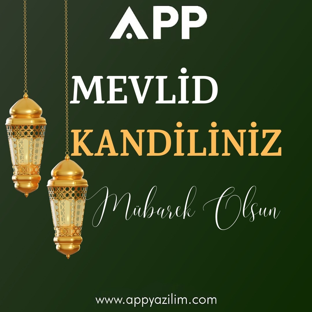 AppYazilim's tweet photo. Mevlid Kandiliniz mübarek olsun
#appyazilim #kandil https://t.co/WCqpDqBXgy