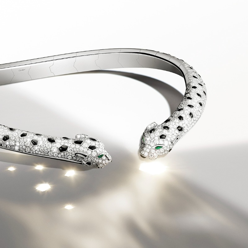 Cartier's tweet photo. More mesmerizing than ever before, the Panthère de Cartier collection continues to evolve with new sculptural creations.