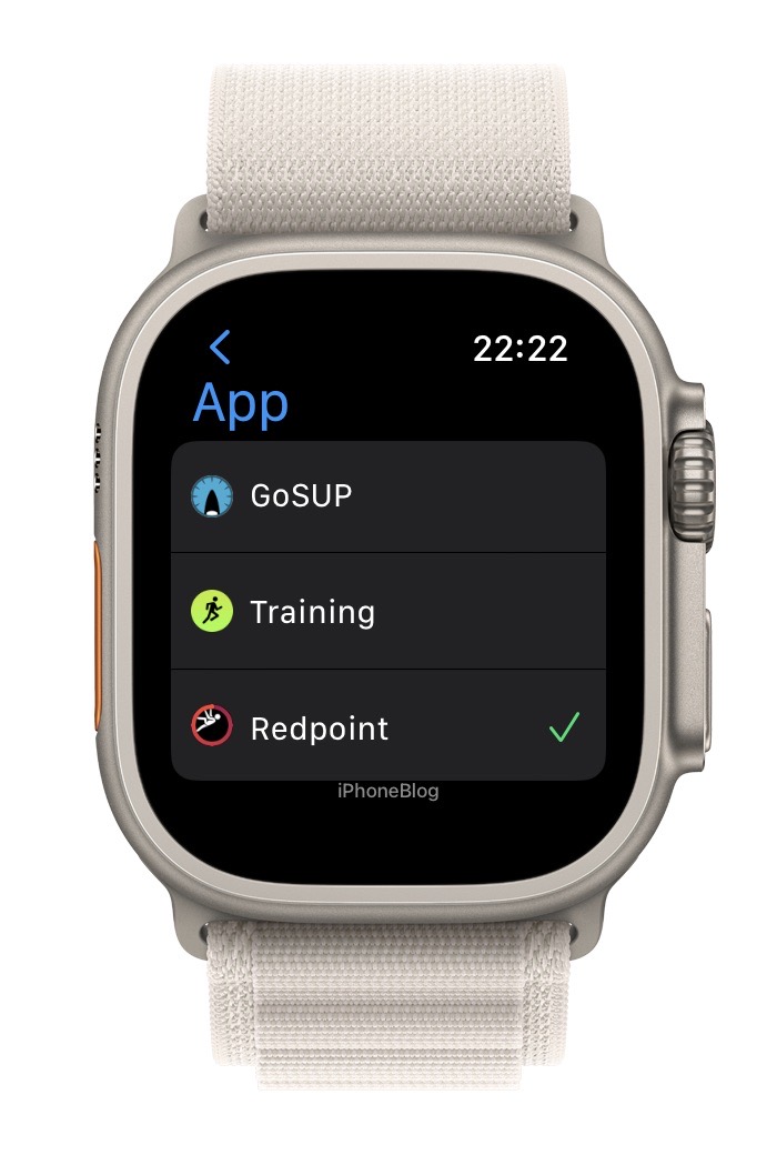 iPhoneBlogch's tweet image. Speziell: App aus der Schweiz GoSUP 🏄‍♂️ und App aus Deutschland @redpoint_app 🧗🏼 sind die einzigen, welche die Aktionstaste der #AppleWatchUltra unterstützen. 

iphone-blog.ch/2022/06/22/go-…