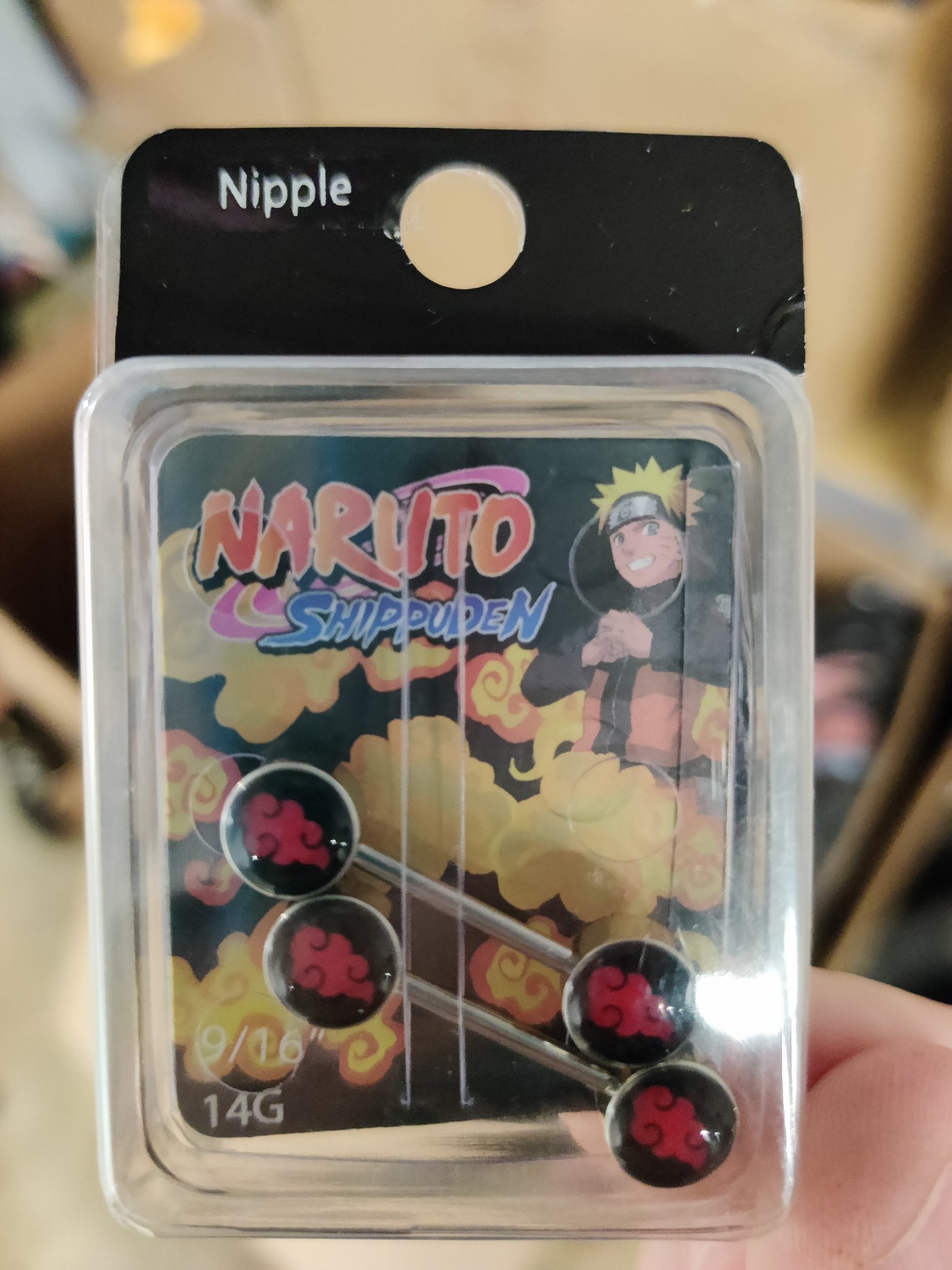Naruto clearance nipple rings