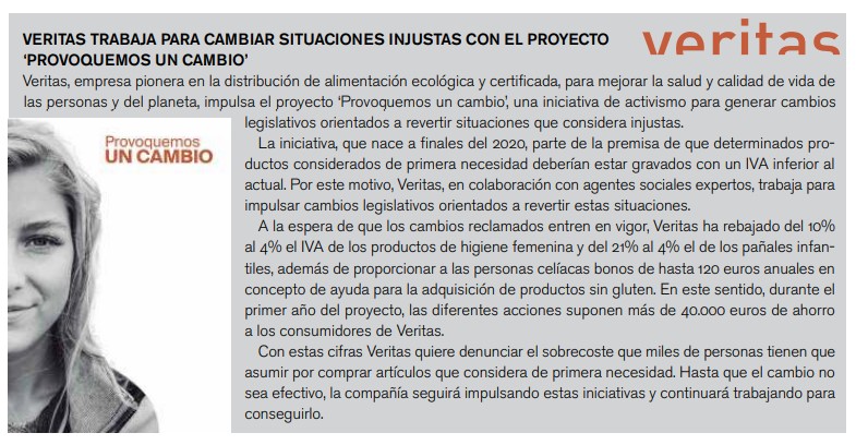 Corresponsables's tweet photo. #AnuarioCorresponsables2022 El proyecto ‘Provoquemos un #cambio’ impulsado por @Ecoveritas es una iniciativa de activismo para generar cambios legislativos orientados a revertir situaciones #injustas 👉 https://t.co/GwWAGwfiiX https://t.co/KS7KeRuJYh