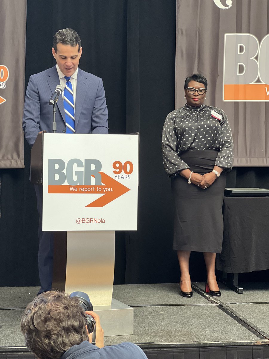 JPschools's tweet photo. Today we celebrated Ira Wilson at the @BGRNola Awards for her work at @StrehleStrong to help #JPSchools students get back on track. She won one of four Merit Awards and we are so proud of her dedication and commitment to helping students reach their full potential. #LaEd https://t.co/i49cI9glHB