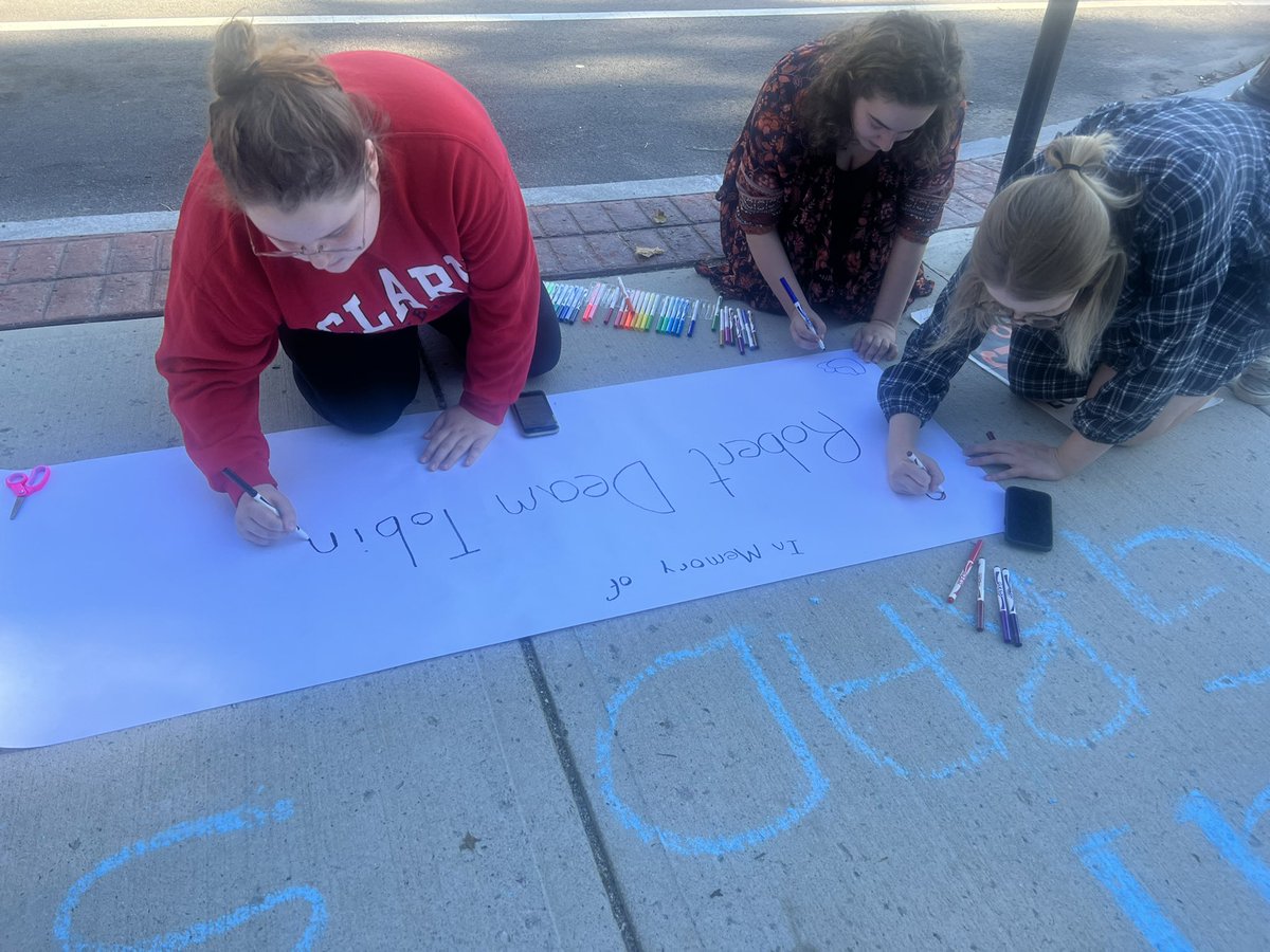 CUGWU_Teamsters's tweet photo. Continuing our work and making space to celebrate the life of Dr. Robert Deam Tobin. We believe that Dr. Deam Tobin’s legacy aligns with our work. We acknowledge strength from the activists that come before us ❤️ #clarkonstrike https://t.co/qUjb8srfYs