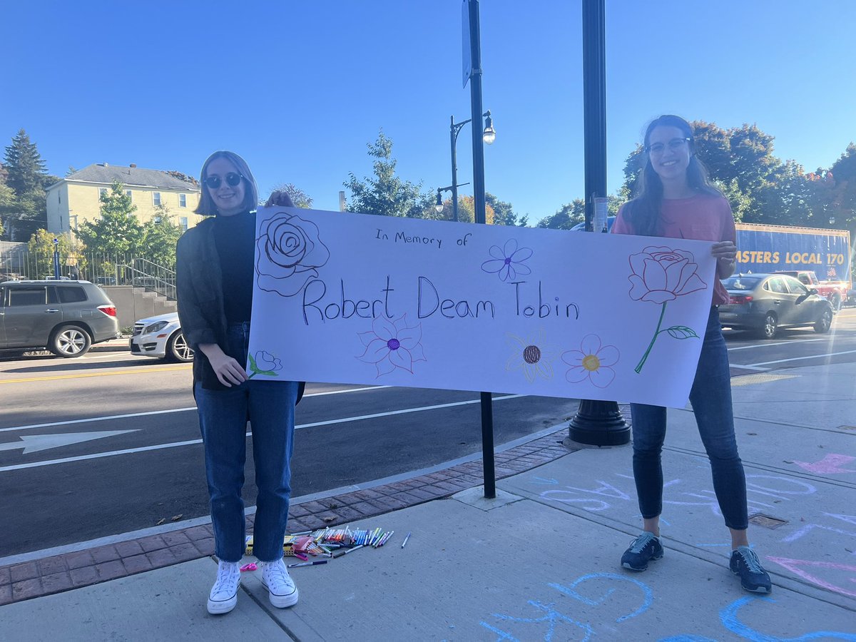 CUGWU_Teamsters's tweet photo. Continuing our work and making space to celebrate the life of Dr. Robert Deam Tobin. We believe that Dr. Deam Tobin’s legacy aligns with our work. We acknowledge strength from the activists that come before us ❤️ #clarkonstrike https://t.co/qUjb8srfYs