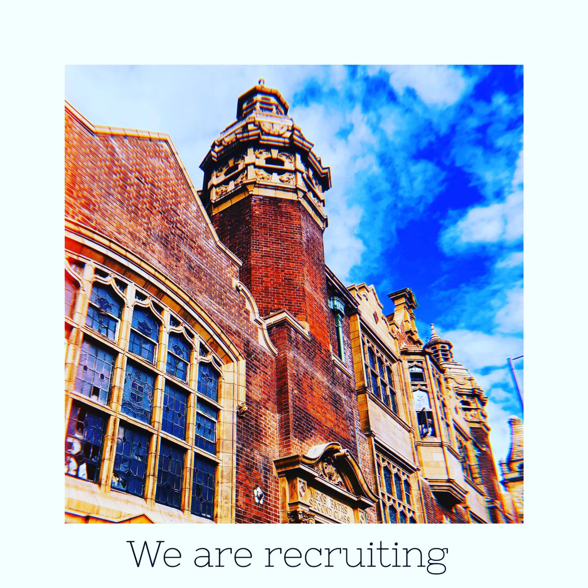 It's an exciting time to be at MRB and we're very pleased to be able to announce we're recruiting for four new roles:

Head to our website for more information: moseleyroadbaths.org.uk/vacancies 1/2