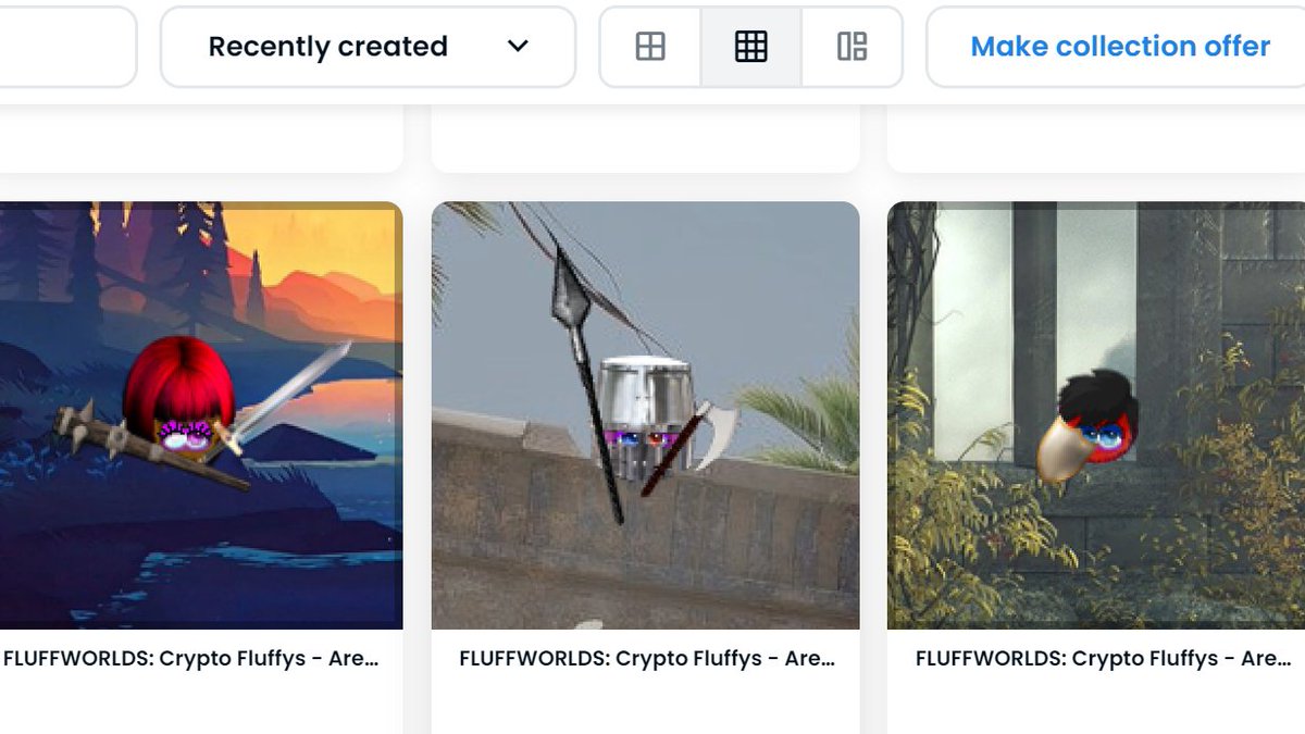 ⛩️6 more Fluffys wew summoned by the Great Fluffy!

❤️Thanks alot to KryptK33p3r <a href="/KryptoKelin/">Kelin</a>
for sending alot of mana to the summoning shrine to help rebuilding the Fluffy Empire!

Mint your Fluffy:
fluffworlds.com

#NFTCommunity #NFTsales #NFT