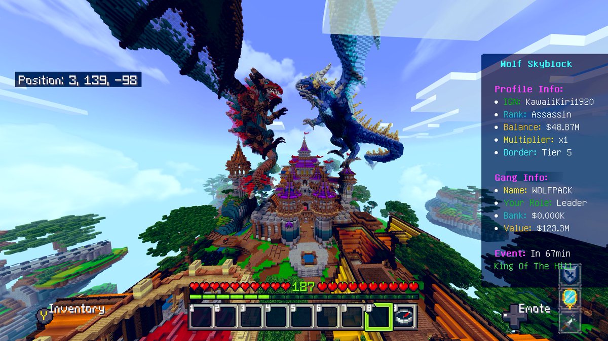 Wolf_Network_'s tweet photo. Come join wolf skyblock today! Active staff, dono items and more!! https://t.co/Gm4wtQbEx7
#skyblock #Minecraft #skyblockrealm #joinmyrealm pictures of #spawn and #warzone https://t.co/FGtEDxNaHN