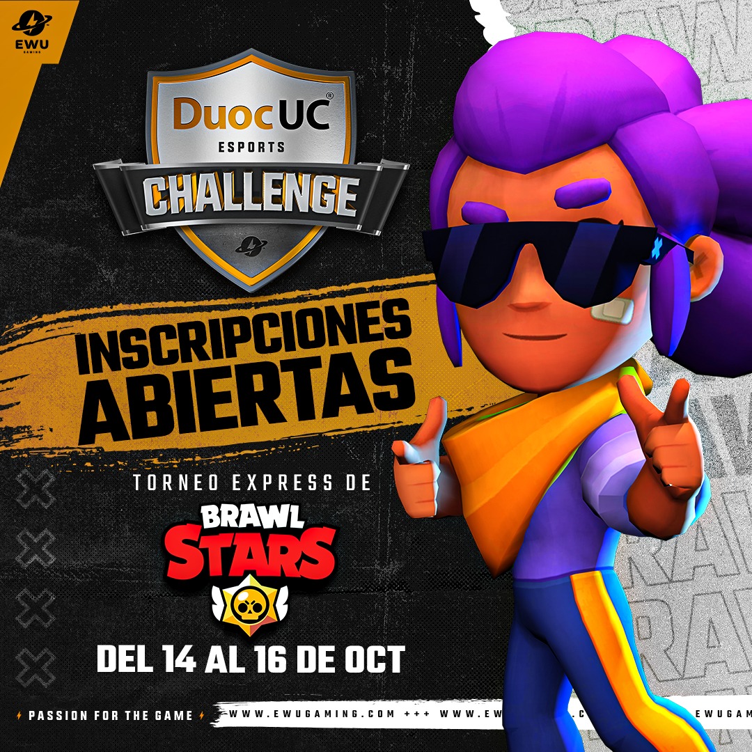 📣La Escuela de Informática y Telecomunicaciones de Duoc UC Sede Valparaíso te invitan a participar en la 🔥Duoc UC Esports Challenge🔥 , no te quedes fuera e inscribe a tu equipo… hay 16 cupos disponibles (región SA).🤩😎
 🚀Visita nuestro sitio web👀 inscripciones en Discord👍