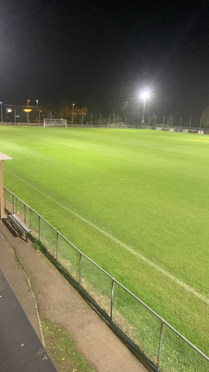 tom_boxall's tweet photo. Thursday night cut in preparation for @longlevensafc on the weekend! As always my partner in crime @maverick6031 helping produce the goods! #nonleague #nonleaguegrounds https://t.co/gIPApxF0Zp