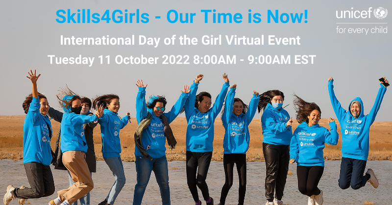 UNICEF's tweet photo. Transform.
Empower.
Progress.

Adolescent girls from around the world are sharing their stories and demanding more opportunities to become positive changemakers in their communities.

Register now to hear from them 👇