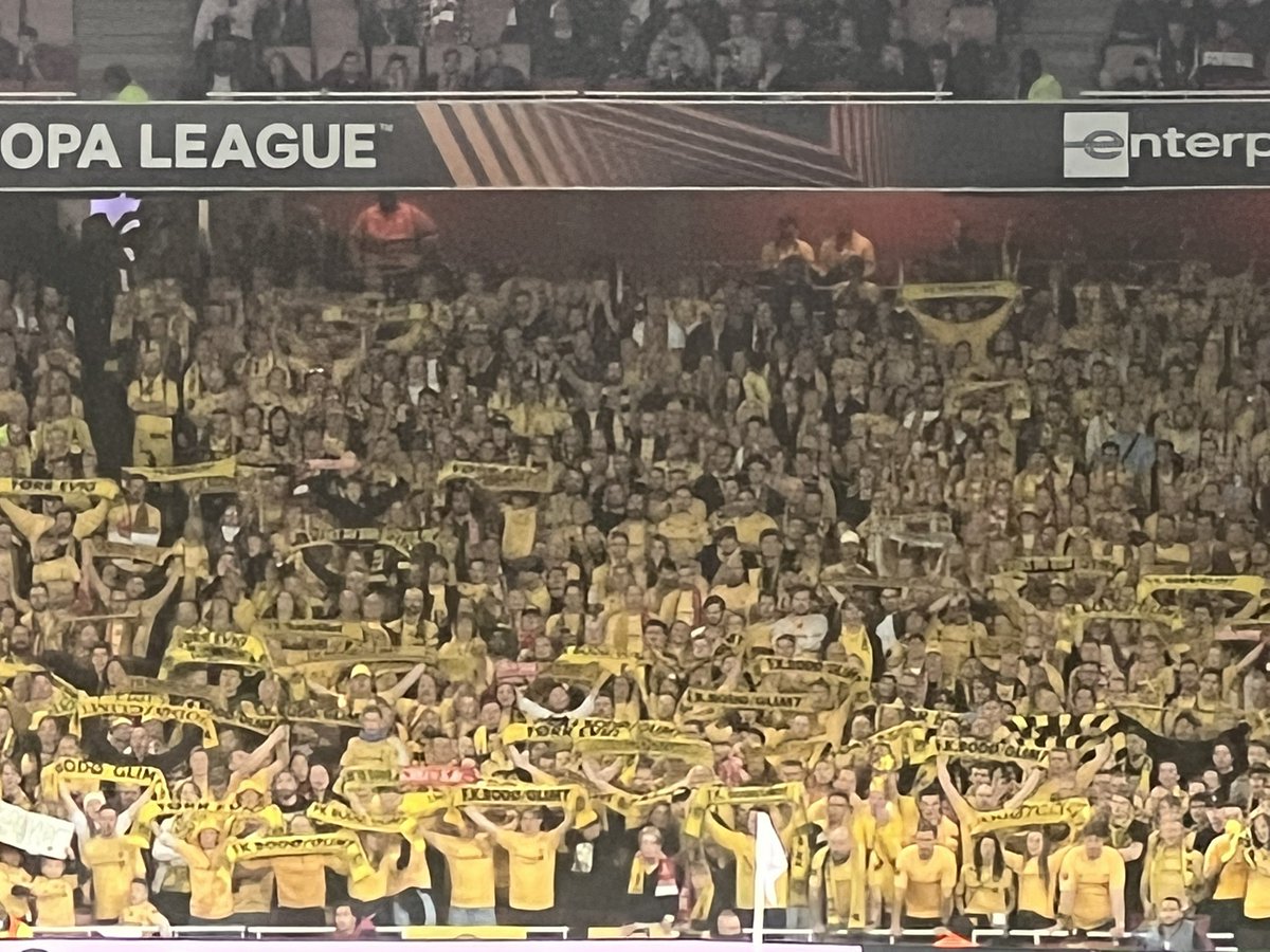 FT: Arsenal 3-0 Bodo/Glimt. A comfortable night on the pitch for the Gunners. Credit to our wonderful visitors from Norway who sang their hearts out for 90 minutes and not a single mobile phone waved in the air. Really can’t wait to go to the return fixture in Norway next week