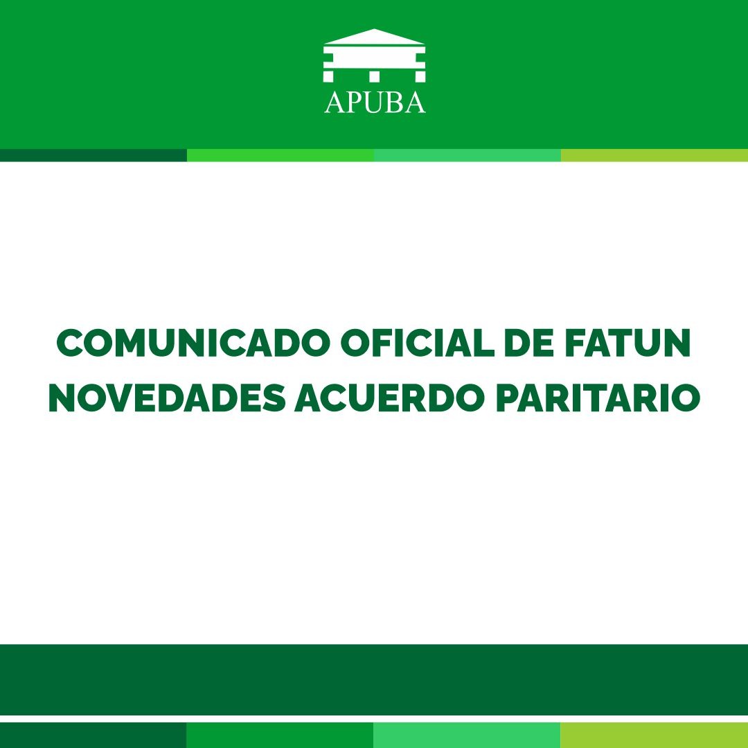 APUBA's tweet photo. NOVEDADES ACUERDO PARITARIO. COMUNICADO @fatunoficial Informamos que tras reunión en el @EducacionAR quedó acordado que el aumento del 9% previsto para diciembre se cobrará a partir de octubre y que las partes acordaron nueva reunión dentro de 15 días #APUBA #Nodocentes https://t.co/fVLm9g2Hc3