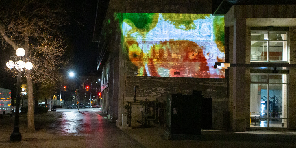 jazzwinnipeg's tweet photo. PROJECT JAZZ, an immersive multimedia experience using outdoor spaces in Winnipeg's Exchange District as projection surfaces, happens this Friday and Saturday. Join us 7:30-11pm October 7 + 8. #jazzwpg #CultureDays
@Ex_District_Wpg @MBCultureDays @1stFridaysWPG @artspace_wpg https://t.co/RQcD3Qdtuu