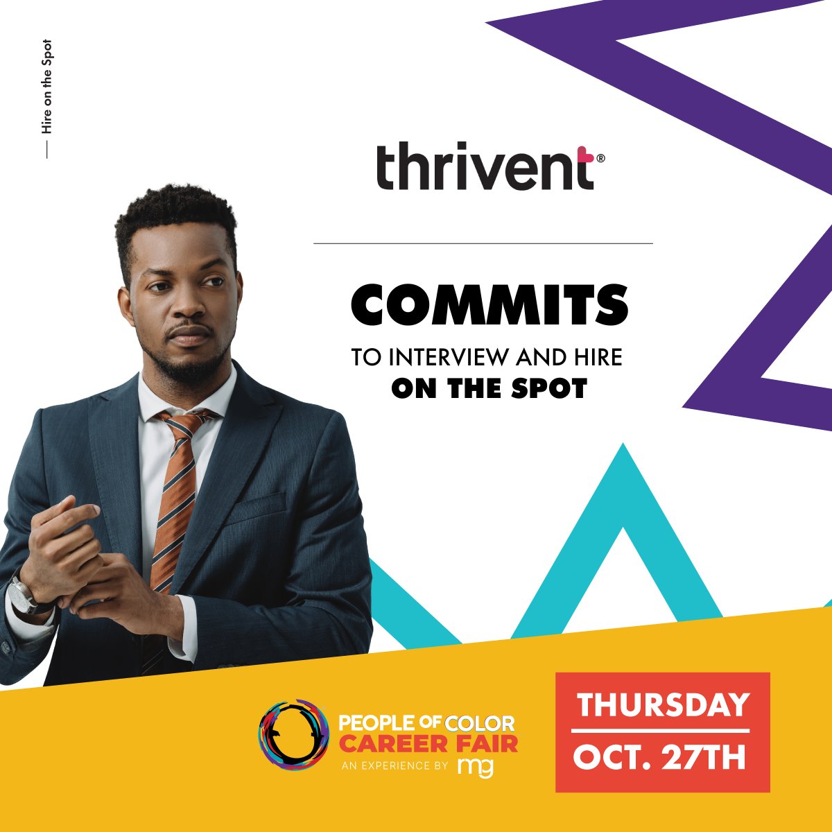 POCCareerFair's tweet photo. 📢 #EmployerHighlight: @Thrivent commits to #interview & hire on the spot at the People Of Color Career Fair™! This is your chance to connect w/ Thrivent #recruiters & #hiringmanagers to hear how they can help you move your career forward!
👉🏾 https://t.co/EL77eJaObF https://t.co/9DYKNZe6TT