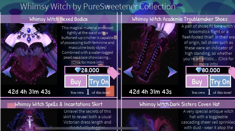Wrd2Nene's tweet photo. One like will get the whimsy witch set + bat mo heels 🔮🪄

• Follow @BananaaAnnnaa w notifs
• like &amp;rt
#royalloween #royalehigh https://t.co/UOcba8Gil7