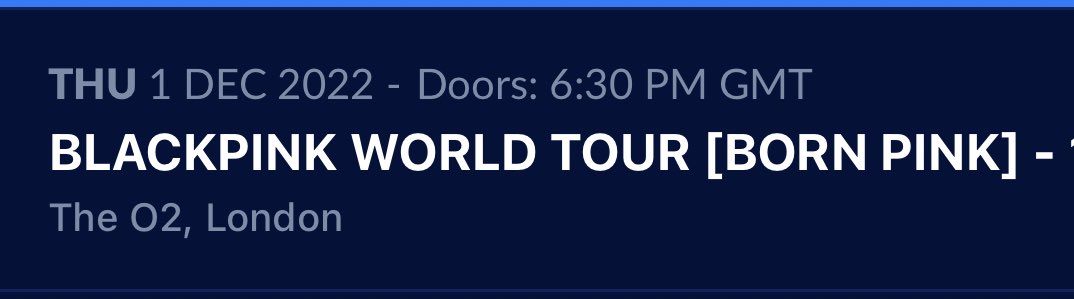htlrose's tweet photo. just listed my VIP 1 BLACKPINK ticket for resale on axs (ultimate born pink experience for 1st december in london) go snatch them or share with ur oomfs :) https://t.co/zyKgYrr6CT