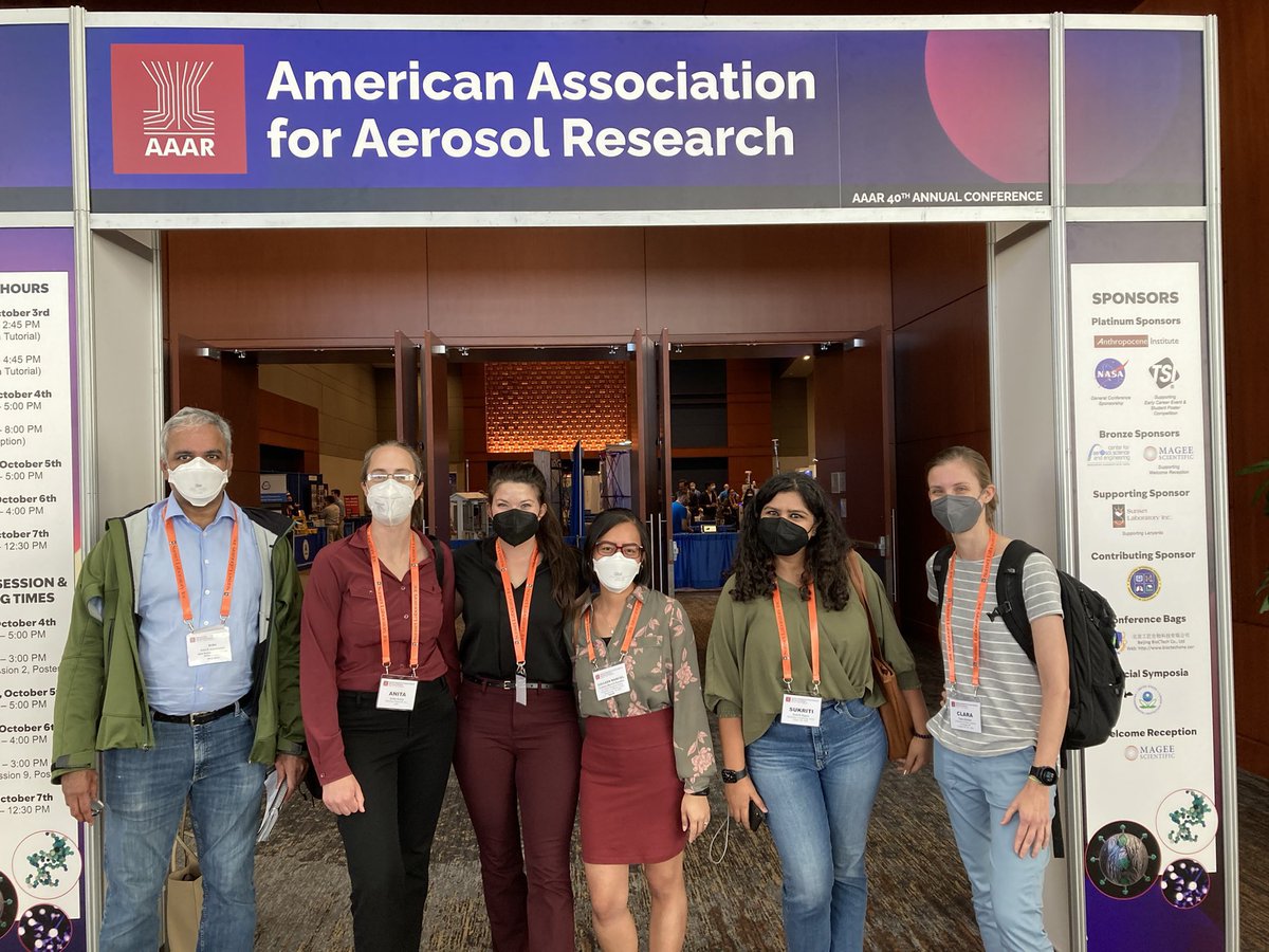 American Association for Aerosol Research (@americanaerosol) on Twitter photo If you've been following our tweets this week, it's probably by one of these people! Say hi to the AAAR social media team! 👋
(And no, we did not colour coordinate on purpose!)
#AAAR2022 @subu_caps
<a href="/AtmosAvery/">Anita Avery</a> <a href="/DaveyRachel/">Rachel Davey</a> @colleenesterase <a href="/kapur_sukriti/">Sukriti Kapur</a>
@ClaraOak24 If you've been following our tweets this week, it's probably by one of these people! Say hi to the AAAR social media team! 👋
(And no, we did not colour coordinate on purpose!)
#AAAR2022 @subu_caps
<a href="/AtmosAvery/">Anita Avery</a> <a href="/DaveyRachel/">Rachel Davey</a> @colleenesterase <a href="/kapur_sukriti/">Sukriti Kapur</a>
@ClaraOak24