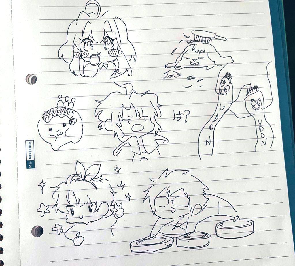 doodles avoiding work 