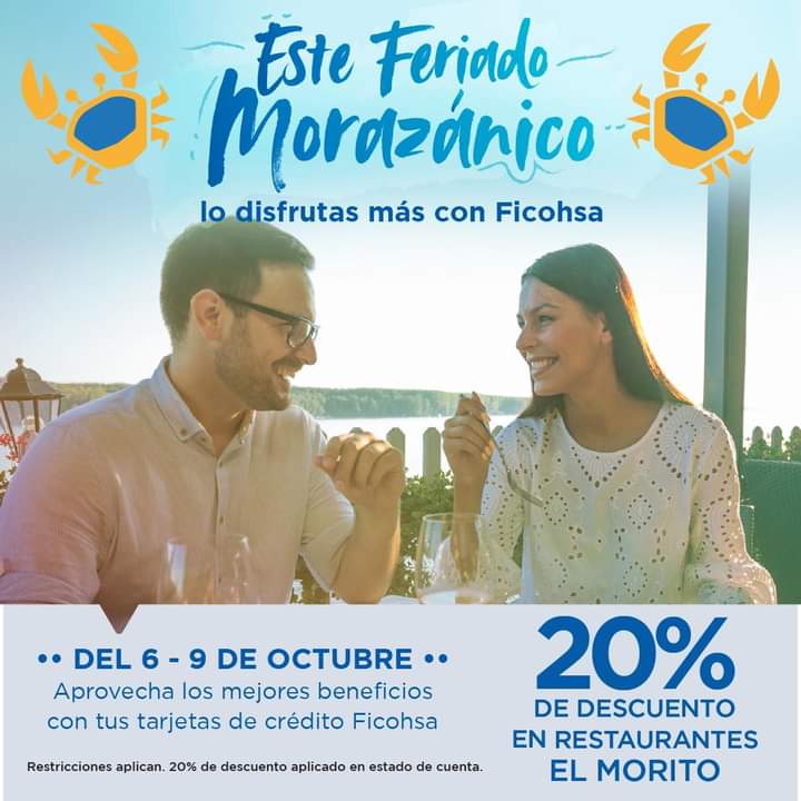 El_Morito_Tgu's tweet photo. Este Feriado Morazánico nos aliamos para que disfrutes Más #comoenlaplaya #TegusTeEspera #elmorito #ficohsa @BancoFicohsaHN https://t.co/mojwGLLjOJ