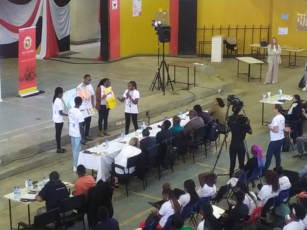 africanazarene's tweet photo. The curtains came down this afternoon on #ImpactWeekKenya, 2022. Participants in the 4 day program mastered #designthinking and this afternoon pitched an array of models that solve some of the most pressing challenges of today 1/2 https://t.co/36mH45duKN