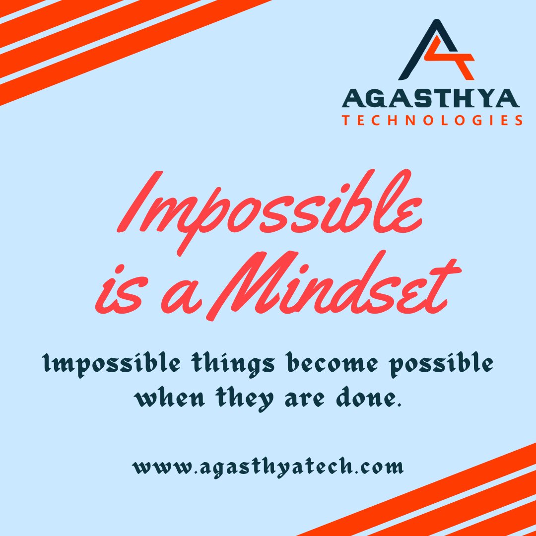 AgasthyaTech's tweet image. Nothing is Impossible!

#agasthyatechnologies #agasthyatech #technology #tech #programming #software #artificialintelligence #marketing #science #research #innovation #buildingthefuture #instagood #impossibleisnothing #everythingispossible