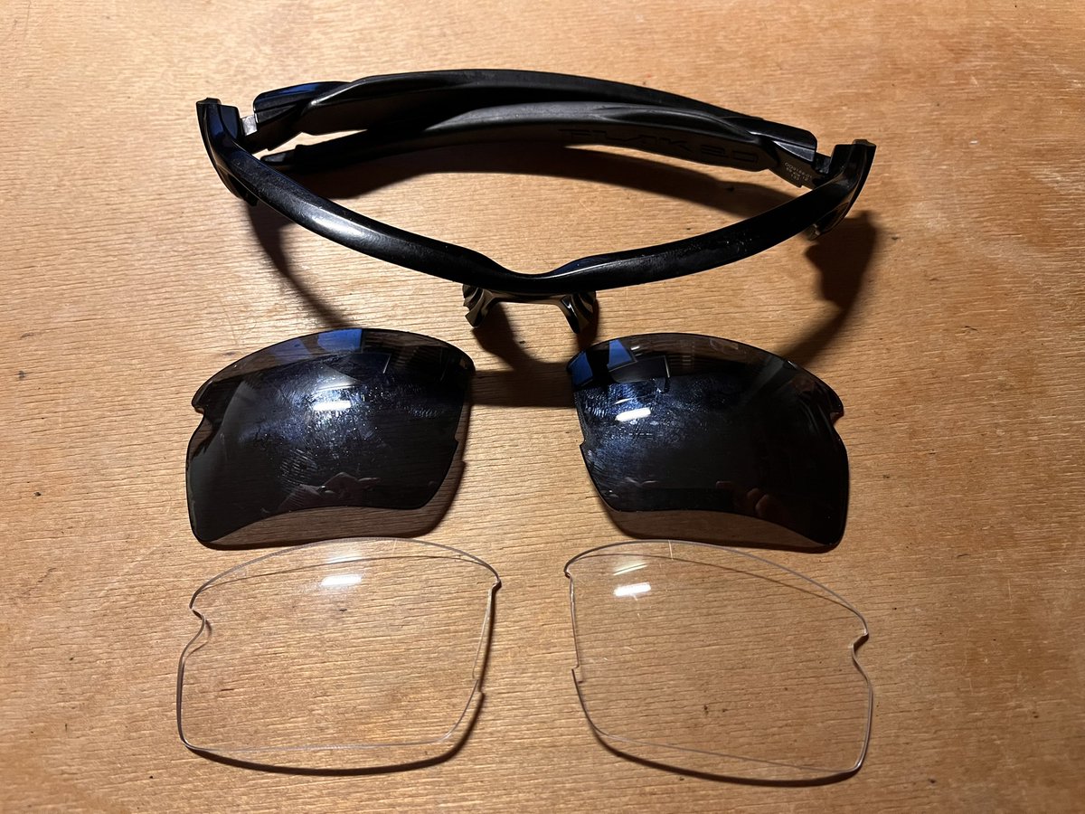 parkeslife's tweet photo. The changing of the seasons… Time to swap dark for clear lenses. Useful for cycling in London, protecting against stones (or bees) flicking up into your eyes! https://t.co/rOXEL2HklN