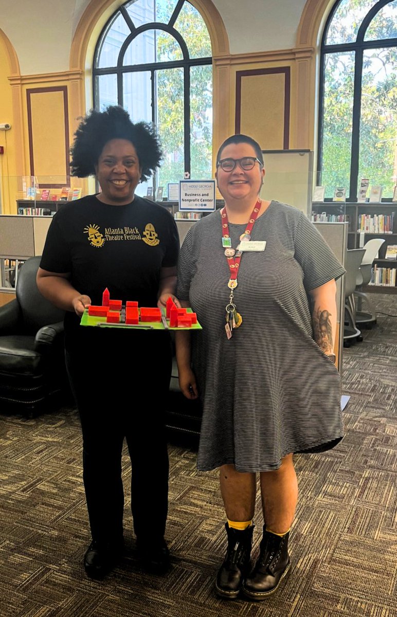 MGRLibraries's tweet photo. A patron was able to use our #ReserveALibrarian service and #3DPrinter to create a set model for an upcoming pitch! She was matched w/ #ReferenceLibrarian Rosie and in less than two weeks the model was ready! 

#MyMGRL #GaLibraries https://t.co/wt8iOIykhN
