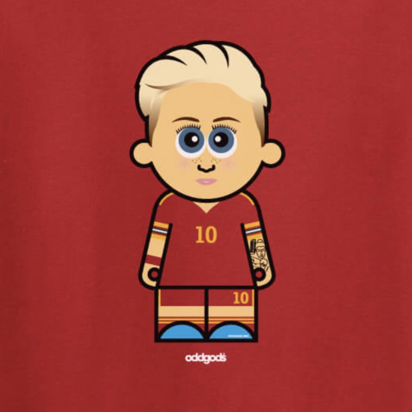 ODDGODS's tweet photo. “Whip it in to the front post and I'll do the rest" #Cymru #Fishlock #TinyDragon 🏴❤️⚽️ https://t.co/ujoi3kR1S1