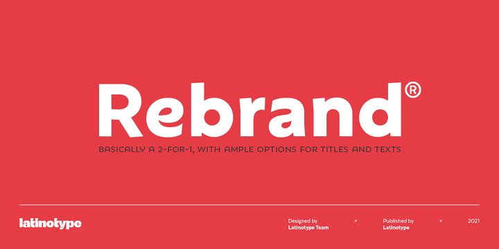 TheFontsMaster's tweet photo. ☞ TheFontsMaster has just posted : Rebrand Super Family [33 Fonts] #font #fonts #typography - https://t.co/mswZEjLUU9 https://t.co/9lczj0g8UD