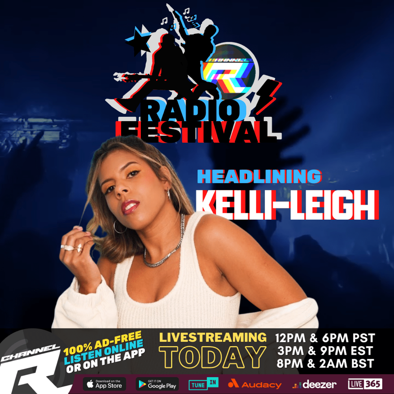 channelrradio's tweet photo. 🎸The #ChannelRRadioFestival is live-streaming TODAY featuring a live performance from @kellileighuk!

Also Performing:
@realfuturekings 
@4thImpactMusic 
@stevencharles13
@staerox 
@TheFourOClockNY 

Playing TODAY at 12pm PT &amp; 6pm PT. Watch live👇or listen on Channel R Radio.