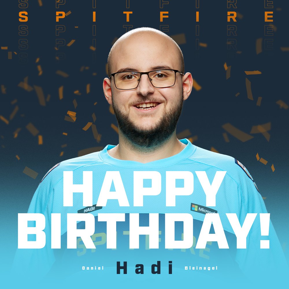 Spitfire's tweet image. To say it's been a big year for him has been an understatement - let's wish a very happy birthday to the Chadi himself! 🎂