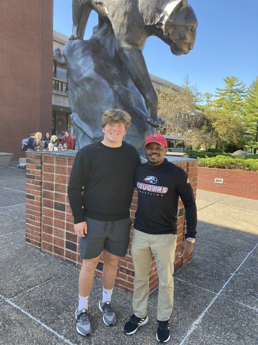 Had a great time on my unofficial visit <a href="/SIUEWrestling/">SIUE Wrestling</a> thank you to <a href="/DarylThomas8025/">Daryl Thomas, MSML</a> and <a href="/aceofspates/">Jeremy Spates</a> for the amazing tour. <a href="/GHSWrestling_IL/">Glenwood Wrestling</a> <a href="/_DrewDavis1/">Drew Davis</a> <a href="/Channel1450com/">Channel1450.com</a> <a href="/Jbrunz22/">Jbrunz</a> <a href="/Coach_Kuntz67/">Bradley Kuntz</a> <a href="/GpaulStraube/">GPaul Straube</a> @CoachCoxGT