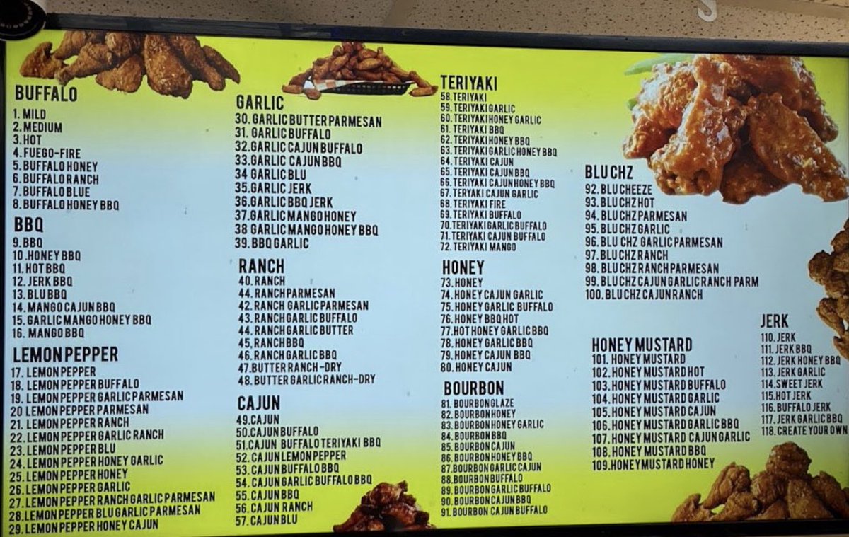 SammyC49's tweet photo. What’s your wing?!?! https://t.co/qWmTtZbbWS