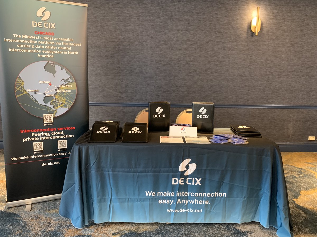 DE-CIX North America (@decix_us) on Twitter photo Proud gold sponsor of #CHINOG10 ⭐
Thrilled to be at the event with the <a href="/_CHINOG_/">chinog.org</a> and #Chicagoland community!
#NetworkOperators #Interconnection #Peering Proud gold sponsor of #CHINOG10 ⭐
Thrilled to be at the event with the <a href="/_CHINOG_/">chinog.org</a> and #Chicagoland community!
#NetworkOperators #Interconnection #Peering