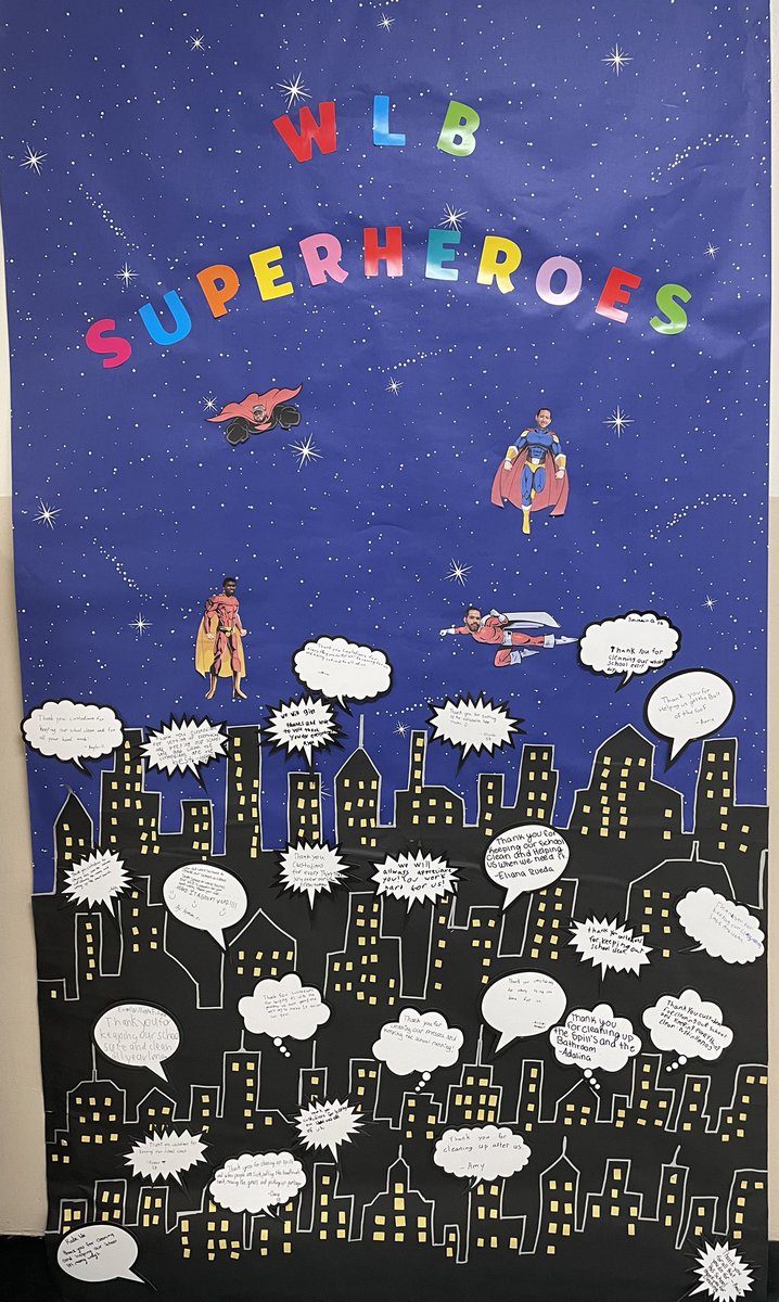 MrsGaddy1's tweet image. Thank you to our PTA for this SUPER banner! Thank you to our Scholars for these messages of love and thanks to our “Can Do, Custodial Crew”! Hope you had an AWESOME, Custodian Appreciation Day! #LookForTheAwesome #BelieveInBuck 💙