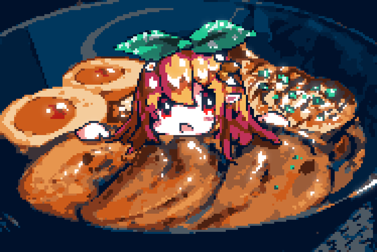 ぽむれいんぱふ 「pomu#PomuPaint #pixelart 」|Downvoteのイラスト