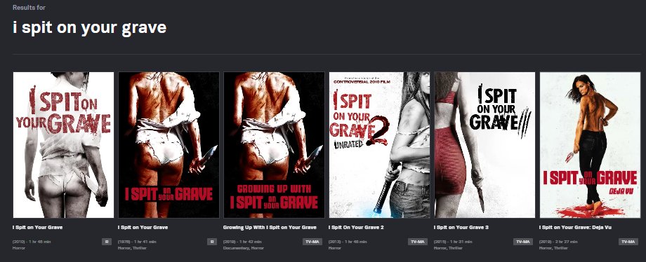 ISOYG1978's tweet photo. Happy to announce all six I Spit On Your Grave films are up on @tubi for Halloween. Camille Keaton @jamiebernadett #sarahbutler https://t.co/x8gcjDKRCP