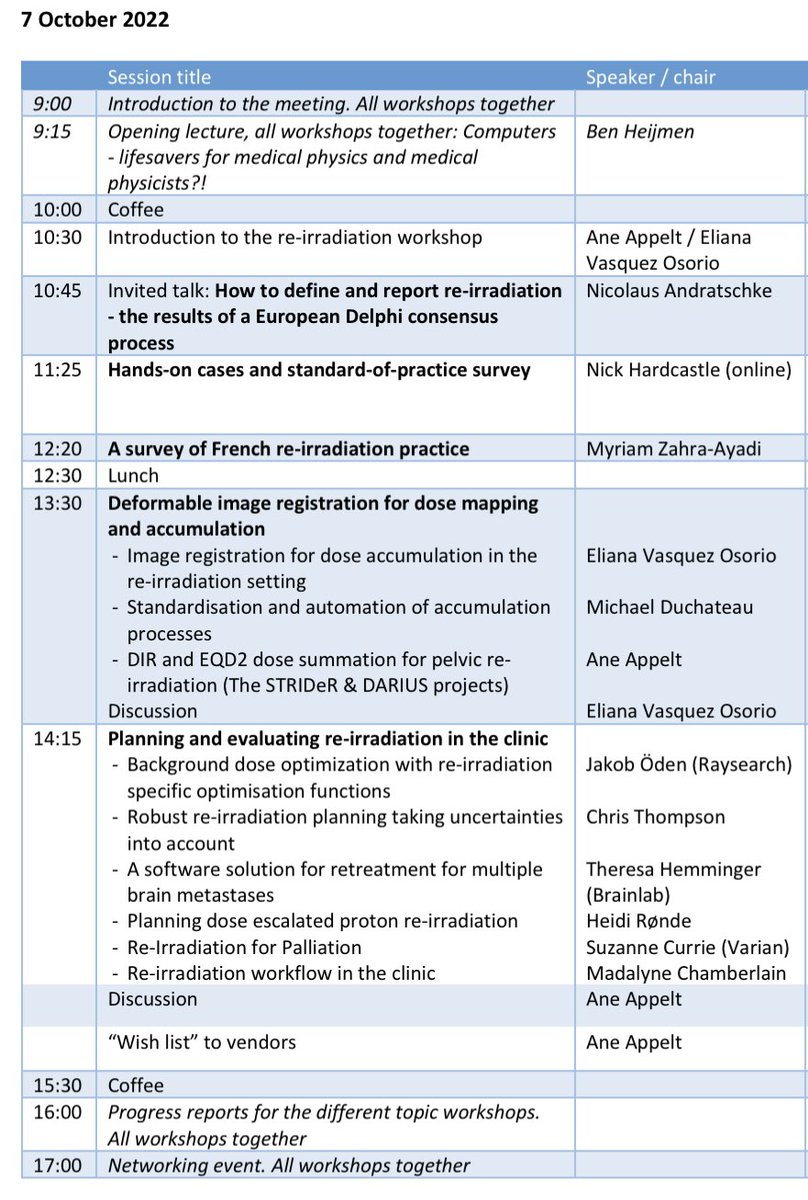 cancerphysicist's tweet photo. I mean, look at that programme 🤩 It’s going to be so much fun! #medphys #reRT https://t.co/BgepPUoAJY